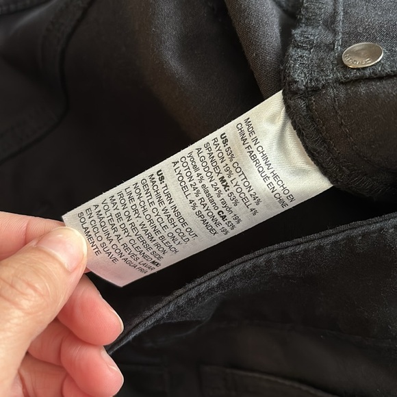 Chicos Jeggings Black size 6 regular - Picture 3 of 9